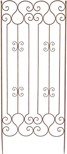 Steckzaun Höhe: 195cm Rost Breite: 80cm Rankhilfe Rankgerüst Rankgitter Metall - 3