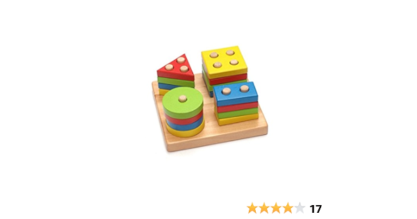 Toymytoy Formes A Trier Et A Empiler Puzzle En Bois Jouet D Eveil Jeux Bebe Amazon Fr Jeux Et Jouets