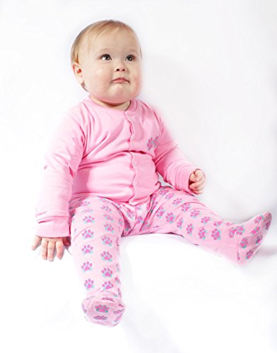 Crawlerz Pink Safety Romper with Anti-Slip Safety Grip (6 - 9 Months)