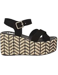 EXE G41007047004 Sandalias Altos Mujeres Negro 38