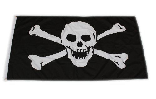 Original Handycop® Flagge Fahne F91904 Skull Totenkopf Piraten Pirat 90 x 150 cm - wetterfeste Qualität