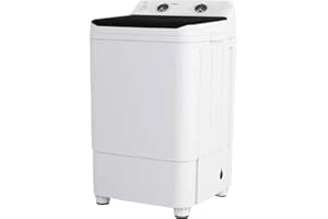 Gziztx Portable Washing Machine, 4KG Total Capacity Single Tub Washer for Apartment Camping Dorms