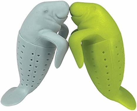 Silicone Tea Infuser Set of 2 - The Manatee Loose Leaf Tea Infusers Silicone Tea Strainer &amp; Steeper