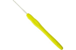 RUOJLING 1 Pieza Crochet,Agujas Crochet,Ganchillo,Ganchillos Crochet,Agujas de Ganchillo,Gancho de Crochet Ergonómico,con Mango Suave de TPR,para Tejido (2mm)