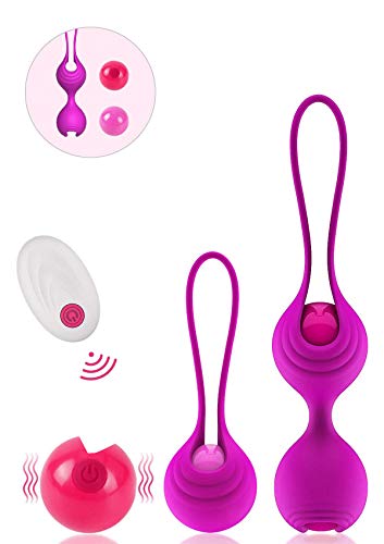 Boules de Geisha Kegel Balls Rééducation Périnee Silicone Medical Kegel Kit D'Entraînement Pour Renforcer et Tonifier Les Muscles Pelviens, PALOQUETH Ensemble de 4 - Violet