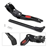 Tamaño: 40 cm x 4,5 cm. Soporte universal para bicicleta, altura ajustable, pie de goma antideslizante, fácil instalación, resistente al agua, duradero, plegable para bicicletas de montaña, bicicletas y bicicletas plegables
