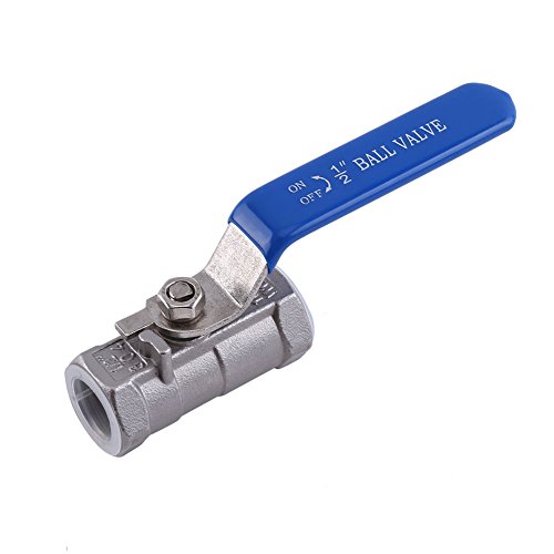 1/2'' Female Threaded Ball Valve 304 Stainless Steel BSPT Reduced Port For Water Oil Gas