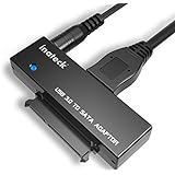 Inateck USB 3.0 zu SATA Konverter Adapter für 2.5 / 3.5 Zoll Laufwerke HDD SSD mit 12V 2A Netzteil