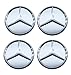 Produktbild Satz von 4x 75mm Nabendeckel Radnabenkappen MB Silber
