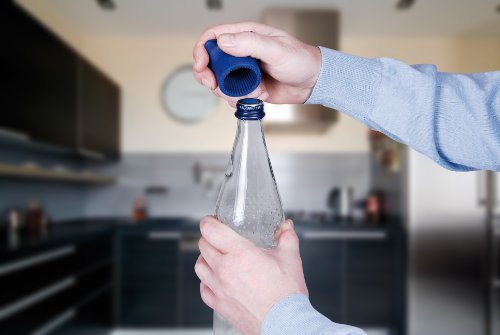 GAH-Alberts 140540 Anti-Rutsch-Flaschenöffner – Weichgummi, blau - 2