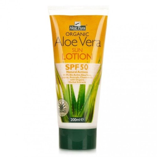 Aloe Pura Organic Aloe Vera Sun Lotion SPF50 High Protection 200ml