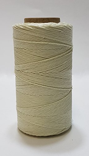 Gewachste Pechdraht 150 tex x 2 Farbe weiss Leinengarn, Schusterzwirn Gewachst, Satlergarn Zwirn - 2