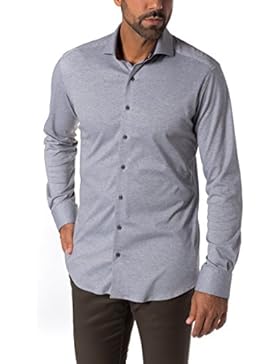 ETERNA Langarm Hemd MODERN FIT Jersey unifarben
