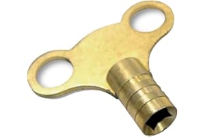 JD BRANDS JDBrands Radiator Bleed Key - Brass Radiator Key, Radiator Bleed Key, Radiator Bleed Valve Key, Clock Type Radiator Key, for Bleeding and Air Vent, Key to Bleed UK Radiators