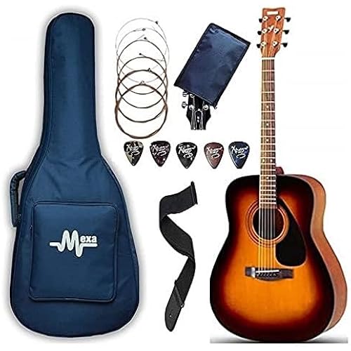 Yamaha F280 Acoustic Guitar Dreadnought With Mexa Guitar Bag, Belt, String Set, Plectrums.
