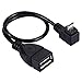 Produktbild USB 2.0 rechtwinklig 90-Grad Kabel / USB Standard Buchse zu Micro USB Stecker / Adapterkabel OTG fähig / Winkel-Kabel / Eckkabel mit Knick / Länge 20 cm