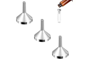 KINDOYO 3 Pcs Mini Funnel Set - Silver Aluminium Funnel, Mouth Diameter 2.5cm for Small Bottles