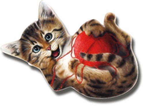 Magnettafel Katze – Mediterrane Design Metall Magnetpinnwand 60×40 cm – Memoboard Pinnwand mit Motiv: Tiere Haustiere Katzen Finca – inkl. 8 Magnete Katzen für Magnetwand – Original GUMA Magneticum® - 8
