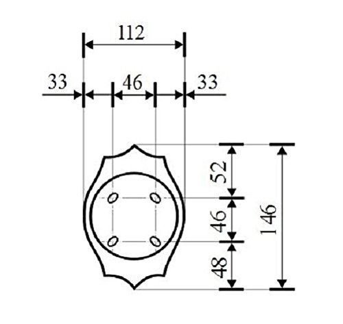 Außenlampe Wandleuchte „Paris“ in matt-weiß/grau / hängend mit E27-Fassung bis 60W 230V / Beleuchtung für Hof und Garten - 7