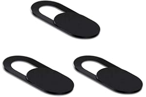 Refined / Honeey (CHOOSE OPTION) Self Adhesive Slider Webcam Mobile Laptop Tablet Camera Cover Thin and Discreet - Online Privacy with Screen Cleaner options (3x Webcam Covers)