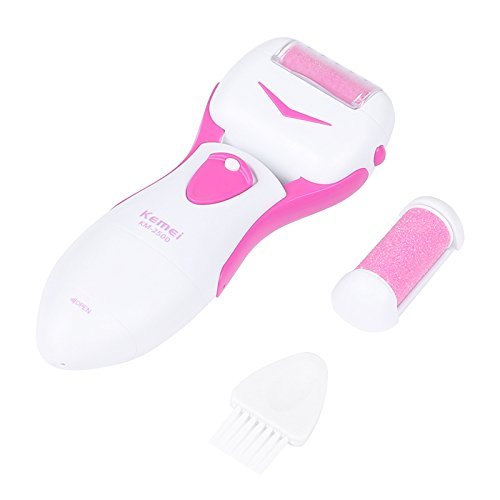 TOP Elektrisch Hornhautentferner Fußpflege Pediküre Set Foot Spa Smoother Rosa - 7