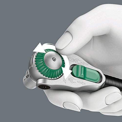 Wera Zyklop Speed-Knarre 8000 A mit 1/4″-Antrieb, 1/4 Zoll x 152 mm, 05003500001 - 5