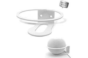 ALLICAVER Metal Made Wall Mount Compatible HomePod Mini, Sturdy Metal Made Stand Holder Wall Mount Bracket Compatible with Homepod Mini. (White, 1-Pack)