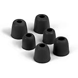 KZ Isolation Memory Foam Tips In-Ear Replacement Earphone Earpads 3 Pairs (Black)