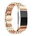 Produktbild Fitbit Alta Strap Bands, ihee echtem Smart Watch Band verstellbar Edelstahl Armband für Fitbit Laden 2 M rose gold