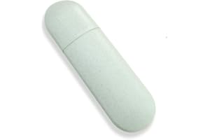 Pejoye Custodia per Spazzolino da Viaggio Eco-Friendly Materiale in Paglia di Grano Supporto per Dentifricio Senza Coperchio in Plastica per Spazzolino Custodia per Tazza d'Acqua