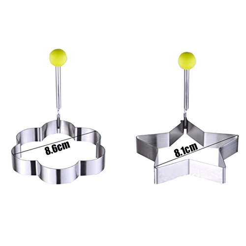 Bratring Edelstahl Pancake Ei Ringe Shaper Omelette Form Set von 4 - 5