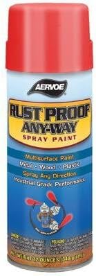 Aervoe 205-349 Any-Way Rustproof Enamels, 12 Oz Aerosol Can, Meter Gray (Ansi-49), High-Gloss by Aervoe