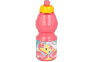 ALMACENESADAN 3183; Botella sport Flamencos; botellas de agua con capacidad 400 ml; producto de plástico, reutilizable; No BPA.