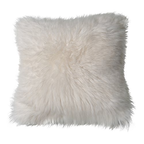 Lammfell Kissen Merino naturweiß (01)