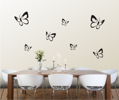 Wandtattoo Schmetterlinge Wandaufkleber Wandsticker Wanddeko