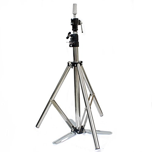 LF - Stainless Steel Tripod Adjustable Stand Salon Mannequin Holder Training Head Mold Hair Clamp