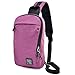 Produktbild FHGJ Schultertasche Aufbewahrungstasche Freizeit Brusttasche Männlicher Mehrschichtiger Oxford Rucksack,Purple