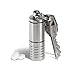 Produktbild Cielo Pille Inhaber – Edelstahl Slim Dual Kammer Schlüsselanhänger Pille FOB – Made in USA – lebenslange Garantie – Pille Fall (1,3 cm ID; 5,8 cm H)