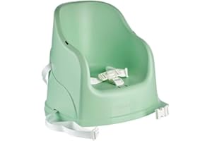 THERMOBABY - Stuhlerhöhung TUDI - Vom 6. Bis zum 36. Lebensmonat (oder bis 15 kg) - Abnehmbares Tablett - Komfortabel - Kompakt - Seladon-Grün