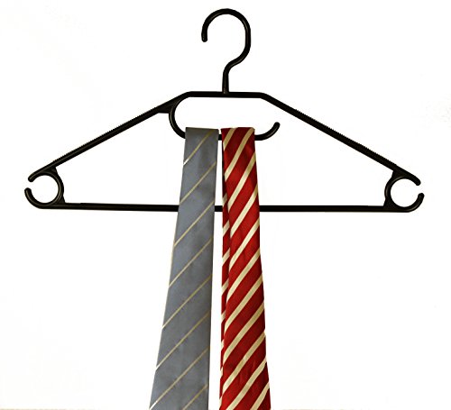 Sustania Kleiderbügel 50 Stück Wäschebügel Kunststoff drehbar SCHWARZ - 2