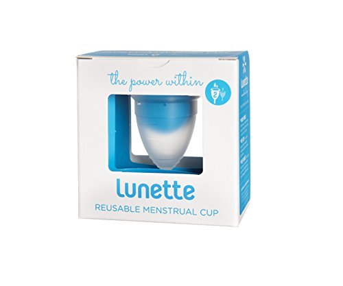 Lunette Menstrual Cup - Clear - Model 2 for Medium to Heavy Menstruation - Natural Alternative for Tampons and Sanitary Napkins by Lunette