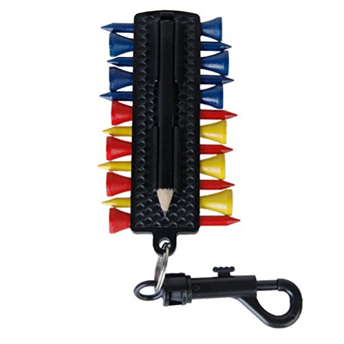 Rosenice-Golf-Tee-Holder12-Golf-Tees2-Golf-Ball-Markers1-Divot-Tool1-Golf-Pencil-Set-With-Keychain