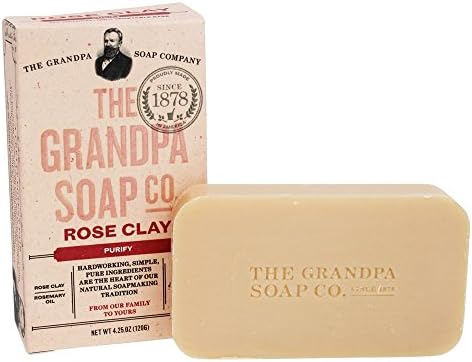 Grandpa's Soap Co. - Face & Body Bar Soap Rose Clay - 4.25 oz.