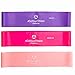Produktbild #DoYourFitness® Fitnessbänder in 3-Stärken |Erhältlich als Set und Einzeln | Trainingsband Gymnastikband Übungsband | Mini Widerstandsband Sport Gummi Loop-Band für Fitness »Helena« violett/kräftig