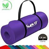 MOVIT® Tapis de Gymnastique Mat de Yoga sans phtalate Fitness Pilates/Sport/Gym SGS/Sol testé, Taille 183cm x 60cm, très épais Épaisseur: 1,0 cm en 12 Couleurs Rembourré