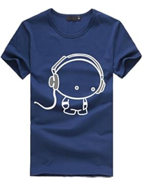 Amlaiworld Sommer-Charakter-nettes Muster-T-Shirt Oberseite für Mann, modernes und lustiges kurzes Hülsen-T-Shirt...