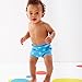 Splash About Kids Reusable Swim Happy Nappy - Blue/Mint Stars, Large, 6-14 Months