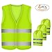 Produktbild Fesoar Warnwesten Auto, Sicherheitsweste, Pannenhilfe, Waschbar, Neongelb, 4 Stück, 125cm