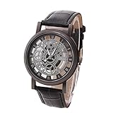 Armbanduhr Herren Groß Dial Uhr PU Leder Chenang Band Hübsch Punk Steam Quarz Analog Armbanduhr Männer Luxus Edelstahl Quarz Military Sport Lederband Zifferblatt