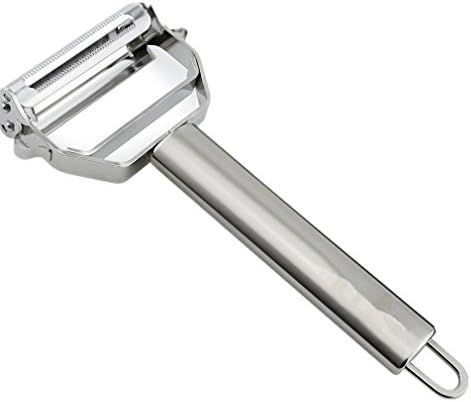 GOSCIEN Julienne Vegetable Peeler &amp; Julienne Slicer Cutter/Slicer Ultra Sharp Stainless Steel Dual ，Perfect for Potato, Vegetable &amp; Fruit
